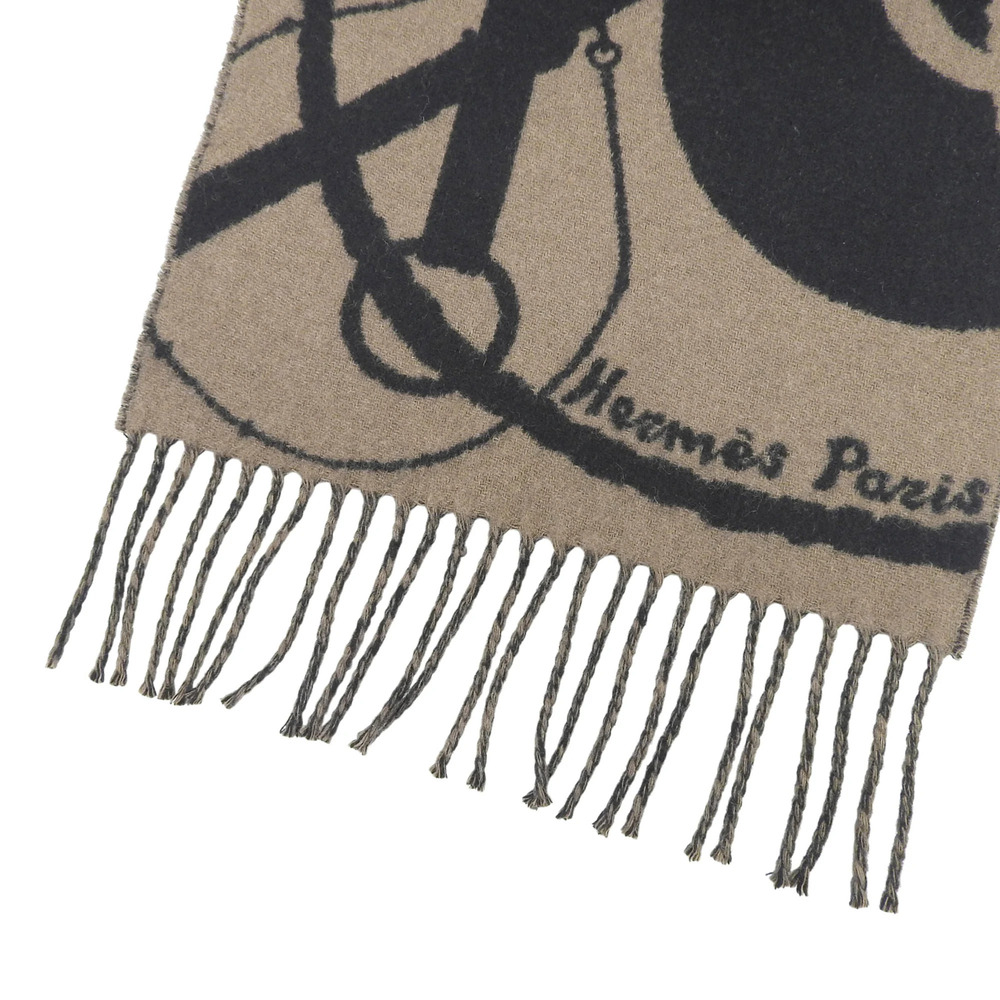 HERMES Authentic Black Scarf - Picture 5 of 8